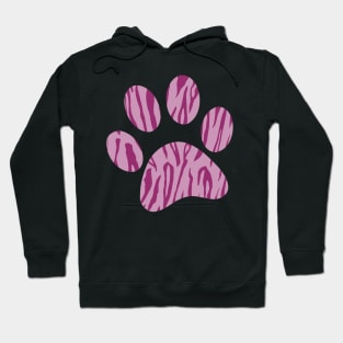 Pink Tiger Print Hoodie